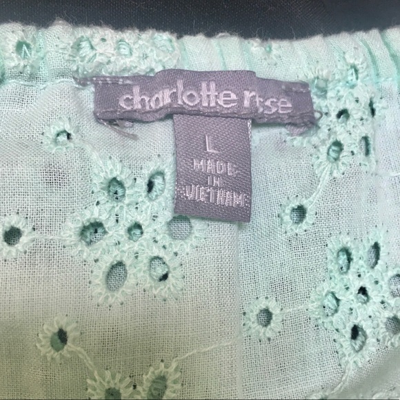 Charolette Russe Mint Flower Top - Picture 7 of 7